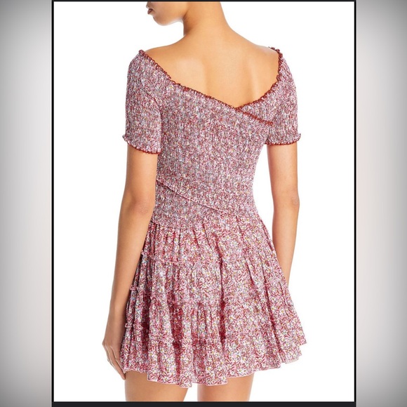 Poupette St Barth Soledad Smocked dress size S - Picture 2 of 5